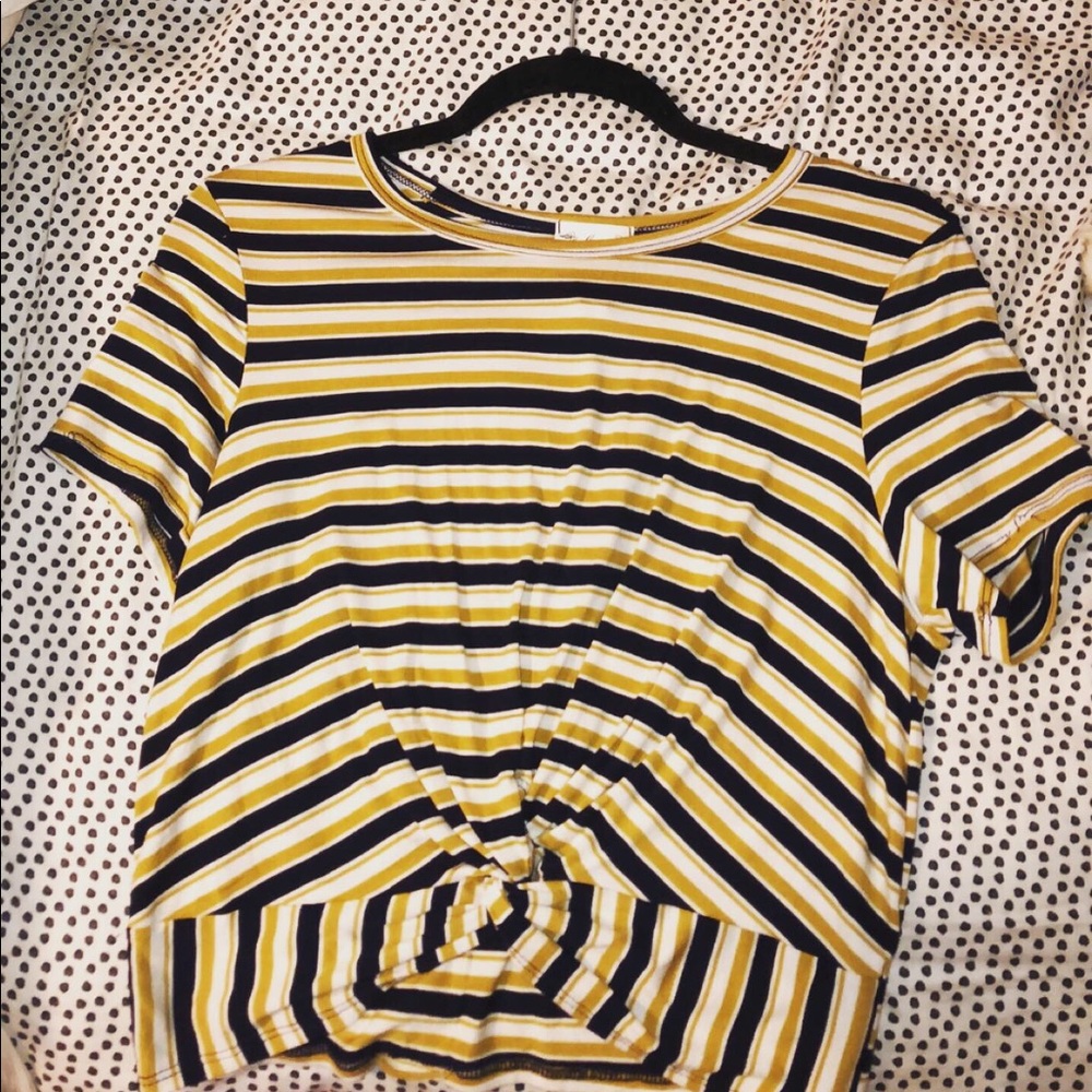 Striped crop top